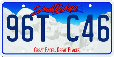 SD license plate 96TC46