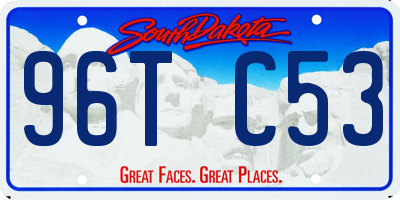 SD license plate 96TC53
