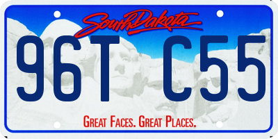 SD license plate 96TC55