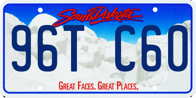 SD license plate 96TC60
