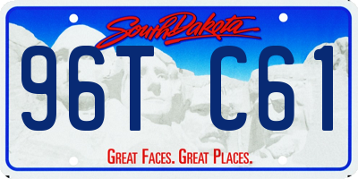 SD license plate 96TC61