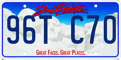 SD license plate 96TC70