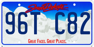 SD license plate 96TC82