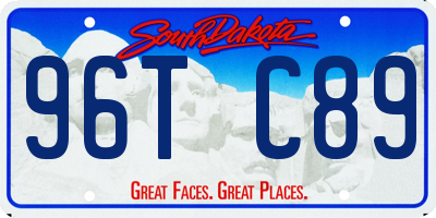 SD license plate 96TC89