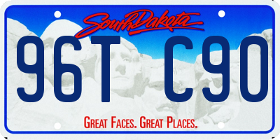 SD license plate 96TC90