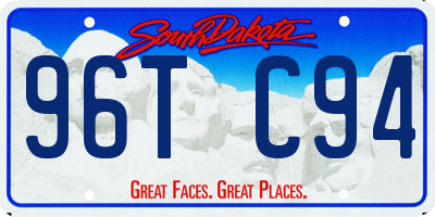 SD license plate 96TC94
