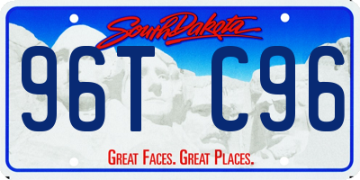 SD license plate 96TC96
