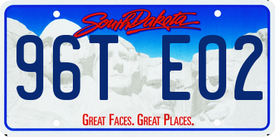 SD license plate 96TE02