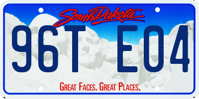 SD license plate 96TE04