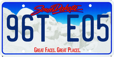 SD license plate 96TE05