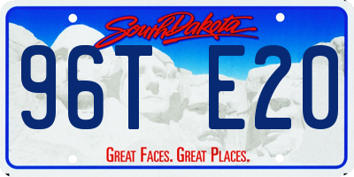 SD license plate 96TE20