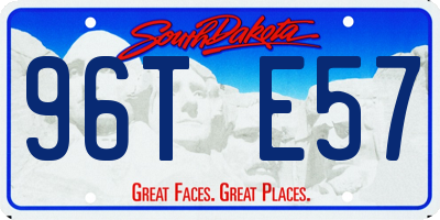SD license plate 96TE57