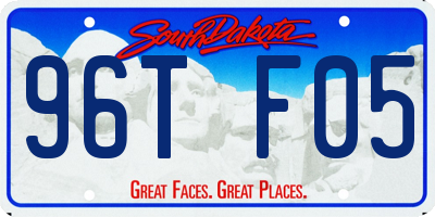 SD license plate 96TF05