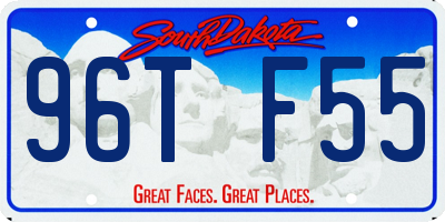 SD license plate 96TF55