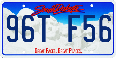 SD license plate 96TF56