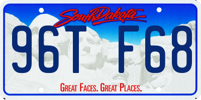 SD license plate 96TF68