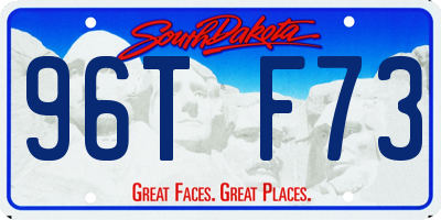 SD license plate 96TF73