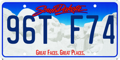 SD license plate 96TF74