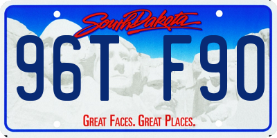SD license plate 96TF90