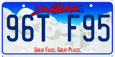 SD license plate 96TF95