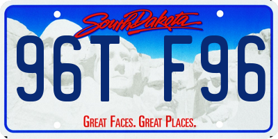 SD license plate 96TF96