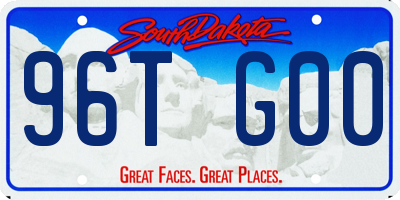 SD license plate 96TG00
