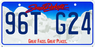 SD license plate 96TG24