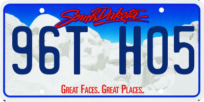 SD license plate 96TH05