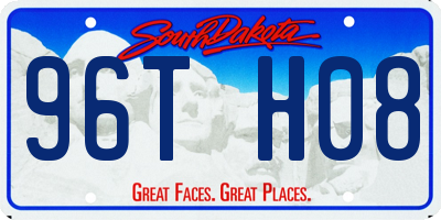 SD license plate 96TH08