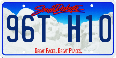SD license plate 96TH10