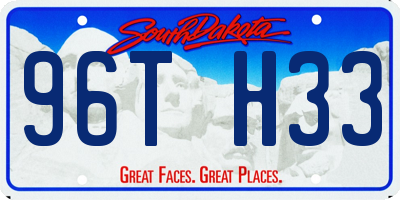 SD license plate 96TH33