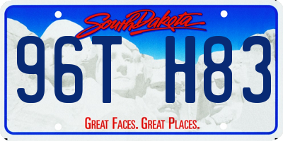 SD license plate 96TH83