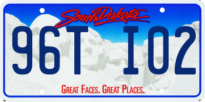 SD license plate 96TI02