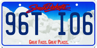 SD license plate 96TI06