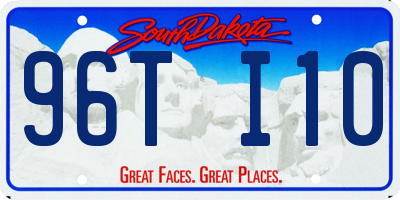 SD license plate 96TI10