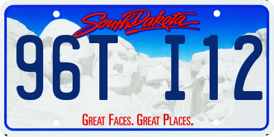 SD license plate 96TI12