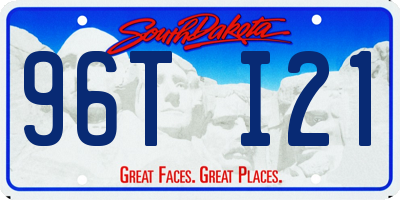 SD license plate 96TI21