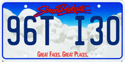 SD license plate 96TI30