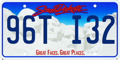 SD license plate 96TI32