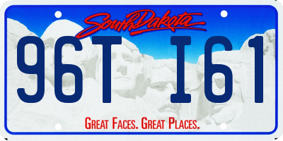 SD license plate 96TI61