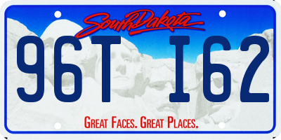 SD license plate 96TI62