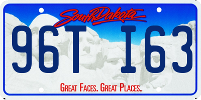 SD license plate 96TI63