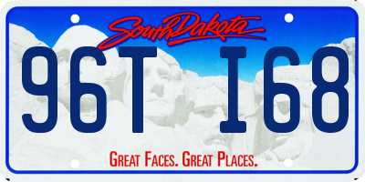 SD license plate 96TI68