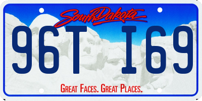 SD license plate 96TI69