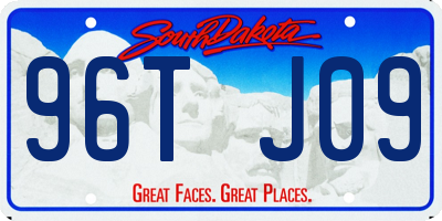 SD license plate 96TJ09