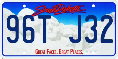 SD license plate 96TJ32