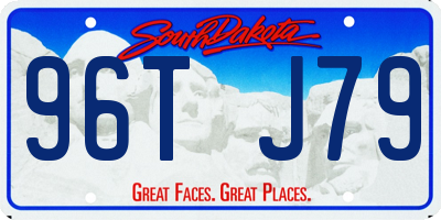 SD license plate 96TJ79