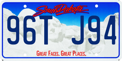 SD license plate 96TJ94