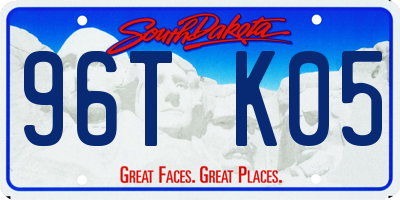 SD license plate 96TK05