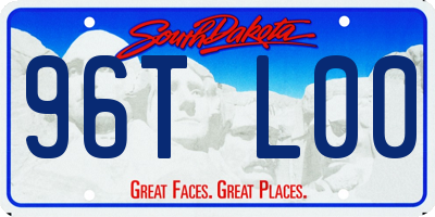 SD license plate 96TL00